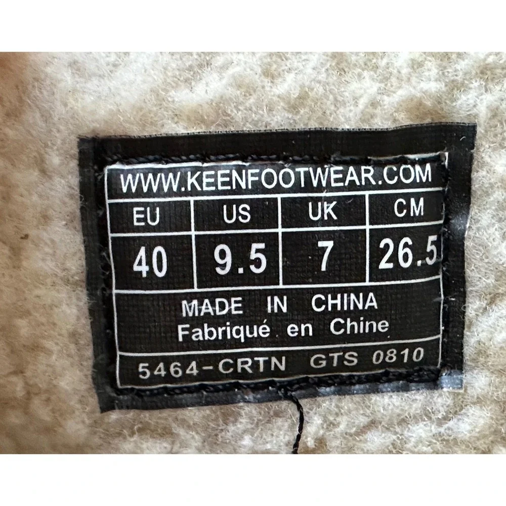Keen Tall Leather Faux Fur Lined Boots Womens 9.5 Brown